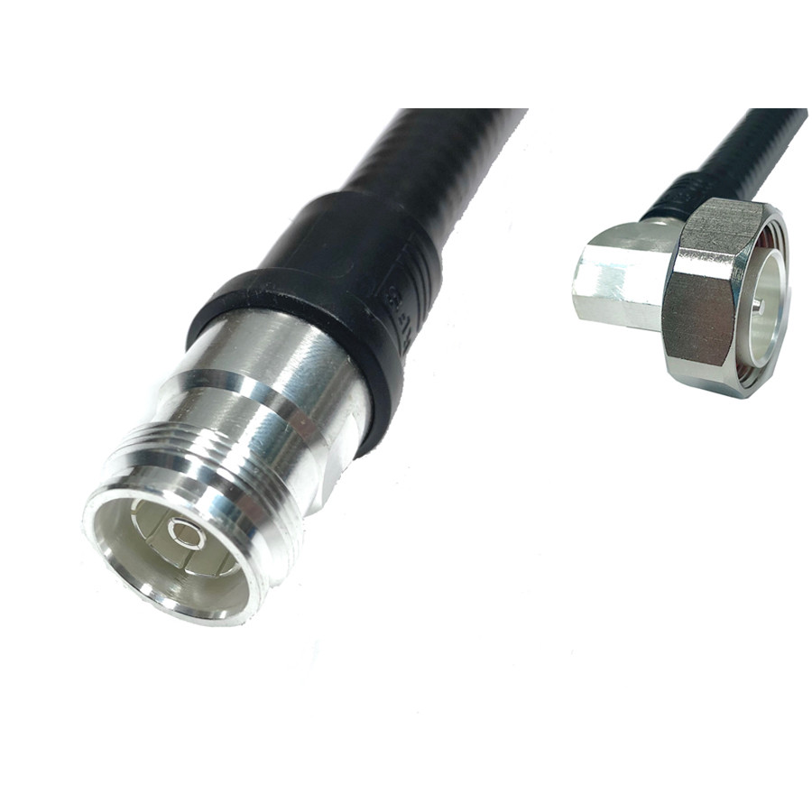 New RFS Jumpers Black 1/2" SCF 4.3-10F ST to 4.3-10M RA - Now in stock