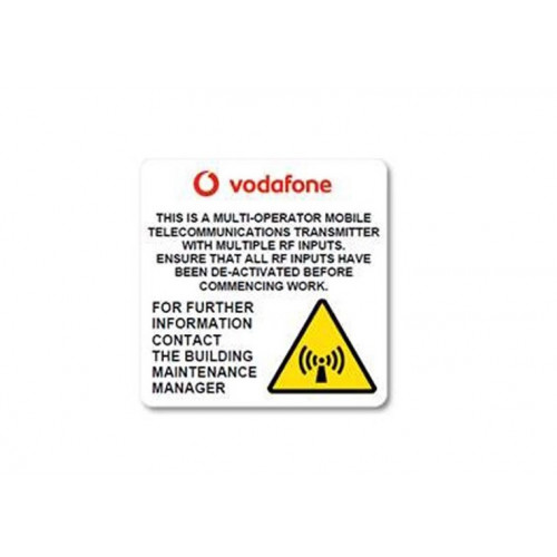 Vodafone RF Antenna Labels (Multi Operator) - 40 x 40mm - PACK OF 10