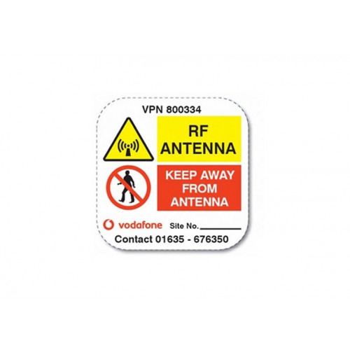 Vodafone RF Antenna Labels - 40 x 40mm - PACK OF 10