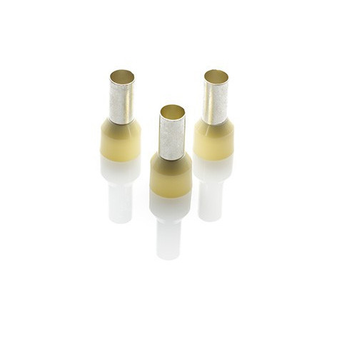 16mm2 Insulated Bootlace Ferrules - Ivory - Price Each