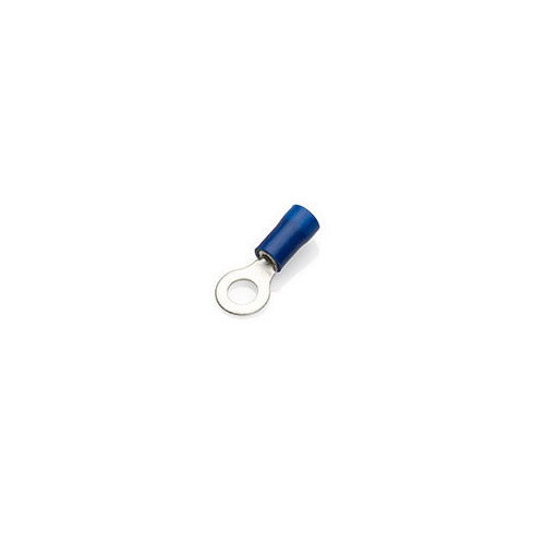 Blue Insulation Terminal for 1.5-2.5mm2 cable - 6.4mm Ring - Bag of 100