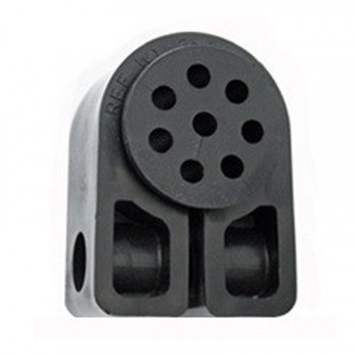 BW1.2-HS8 - Black Cleat with Rubber Bung (8 x 4.8mm)