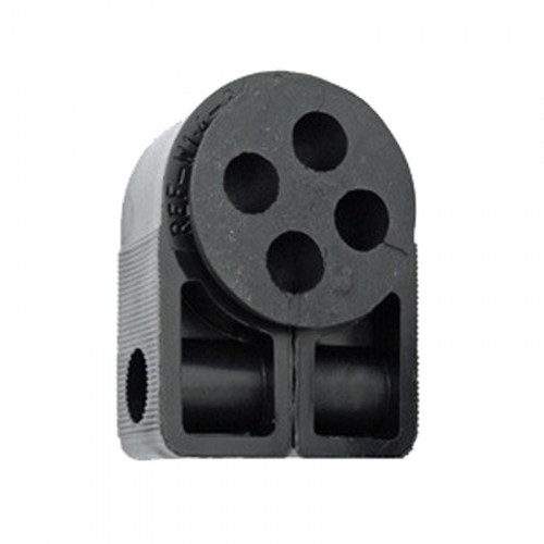 BW1.4-4 HOLE Black Cleat with Bung (4 x 10mm)
