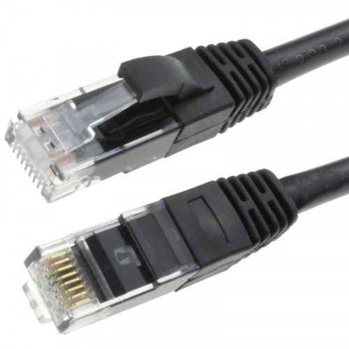 Cat6 External Grade RJ45 UTP patch lead, 30m - Black