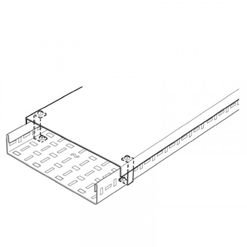 300mm Wide Medium Duty Pre-Galv Cable Tray Cover (3m)