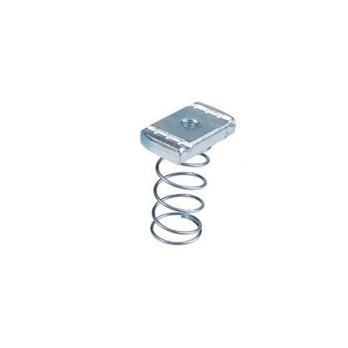 M12 Long Spring channel nuts to suit 41x41 - BZP