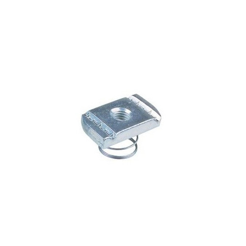 CNS8ZP M8 Short Spring Channel Nut to suit 21x41 Slotted Channel BZP