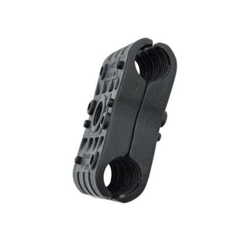 2P-DW0-11mm Double Black Clamp