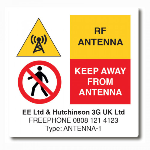 EE H3G RF Labels - 50 x 50mm - Reel of 1000