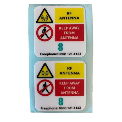 EE RF Antenna Labels v2 - 40 x 40mm - Pack of 10