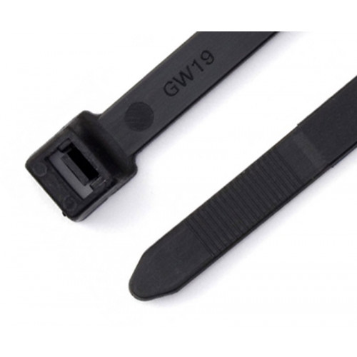 HFC150H black cable ties 150mm x 7.6mm bag of 100