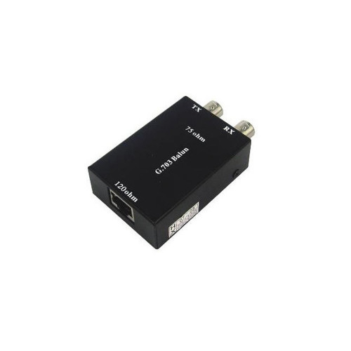 RJ45 to 2 x Female BNC Balun BLACK