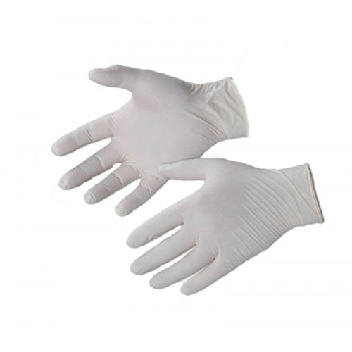 Large - Latex Disposable Gloves - Powder free BOX OF 100