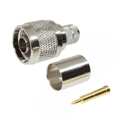 N-Type Male Crimp Connectors for RG214 (220-1024-070)