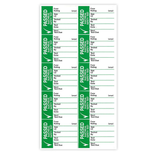 Passed Test Labels Large - 42.5 x 32.5 (Pack of 50)