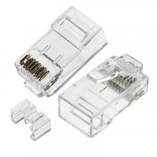 RJ45 Cat6 UTP Plug For Solid & Stranded Wire (2 part) - price each