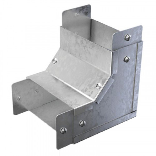 90 degree Bend - Internal Lid - 100x100mm - Metal Trunking