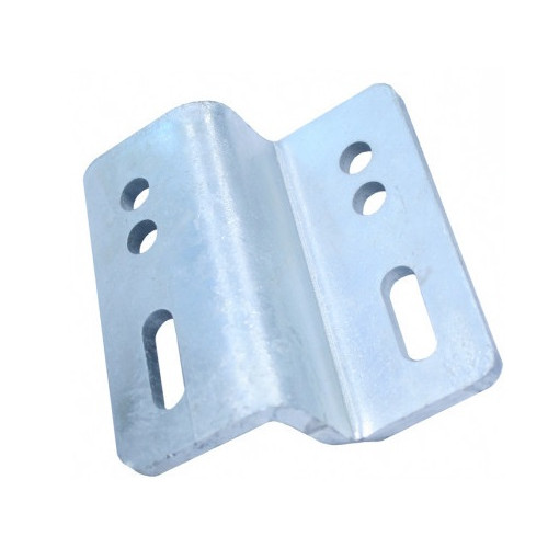 Small Parallel Stand Off Bracket - 140x140x8mm - Folded Mild Steel Galvanised - 48.3, 60.3 to 48.3, 60.3