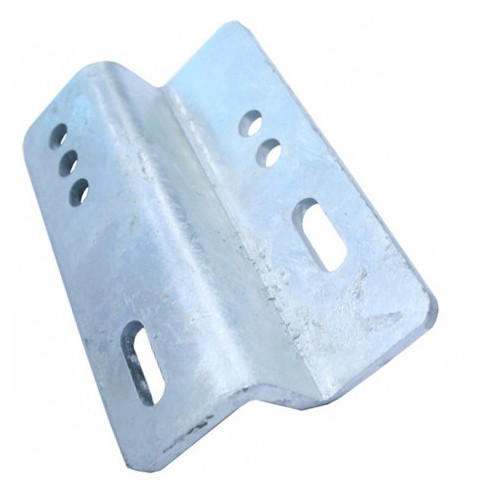 Large Parallel Stand Off Bracket - 140x205x8mm - Folded Mild Steel Galvanised - 48.3, 60.3 to 76.1, 88.9, 114