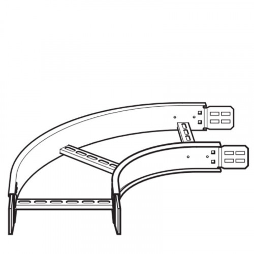 Legd ZFB45090300G Flat Bend 450mm Ladder Rack