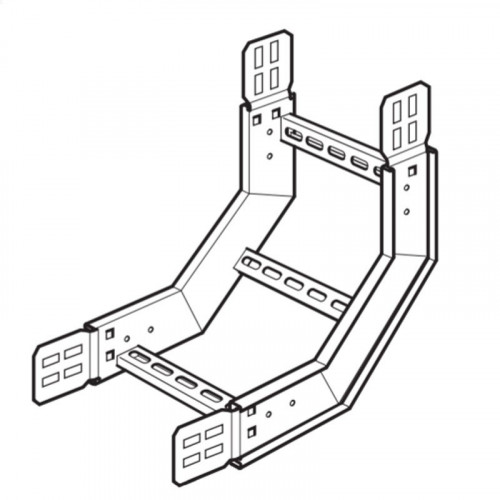 300mm Cable Ladder 90 Degree Internal Riser - Hot Dipped Galv - Price Each