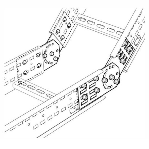 SWIFT Legrand - Cable Ladder Vertical Adjustable Coupler - Hot Dipped Galv - (PK = 4) - with Screws