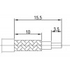 N-Type Male Crimp Connector for RG8 (220-1080K-070)