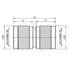 N Type Plug to Plug Adaptor 50 Ohm (220-8100-070)