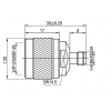 N-Type Male/Plug to SMA Female/Jack Adapter (290-5027-070)