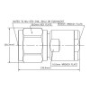 Commscope CNT-400 N-Type male straight connector clamp captivated