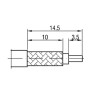 N Type Full Crimp Jack for RG8 (220-2080-070)