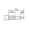 N-Type Male Crimp Connectors for RG214 (220-1024-070)