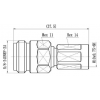NEX10 Male to N-Type Female Adapter (290-5218-088)