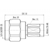 NEX10 Male to N-Type Male Adapter