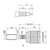 TNC Male/Plug Connector - RG58 (213-1058-070)