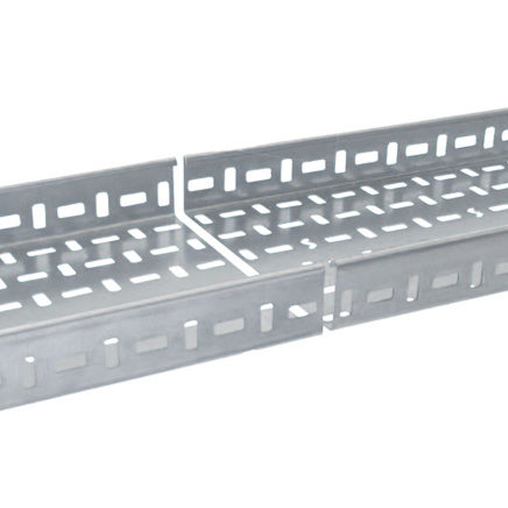 50MM 750mm MEDIUM DUTY CABLE TRAY 3MT LENGTHS PRE-GALVANISED 