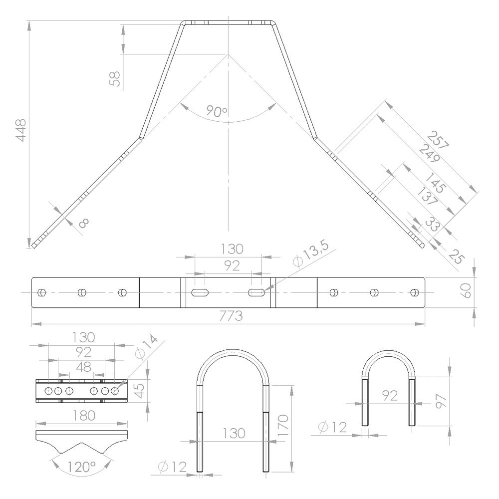 MAFI 43692 Wall Mount Installation Kit